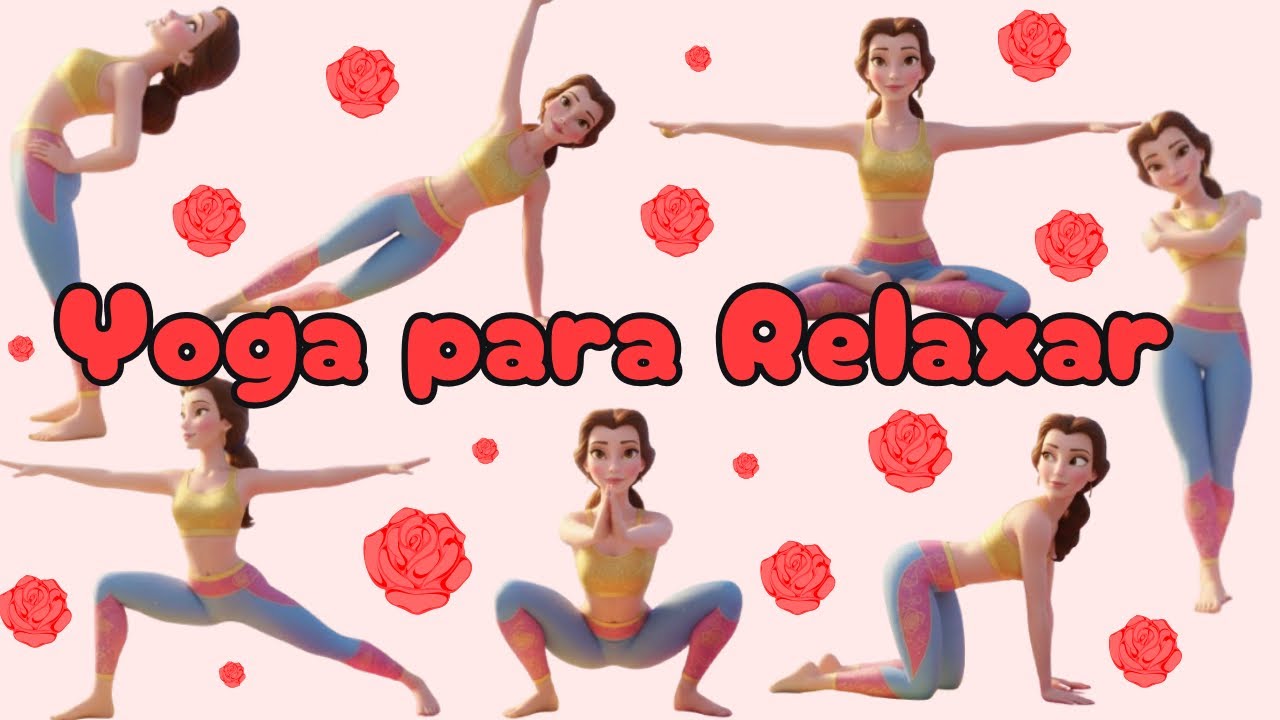 YOGA NO CASTELO ENCANTADO 🌹🏰 Yoga com a Bela | Yoga para Crianças #belaeafera #yogainfantil