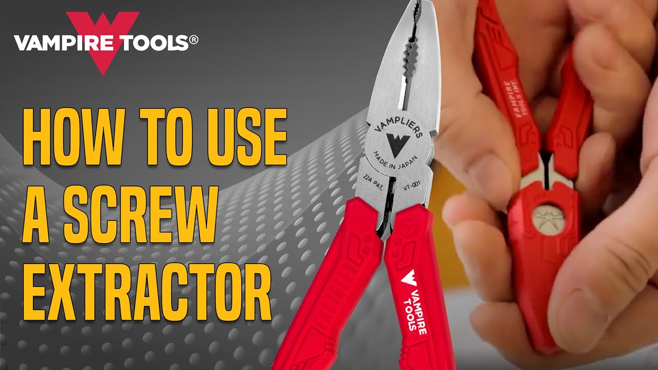 How to Use a Screw Extractor #Vampliers #screwextractor