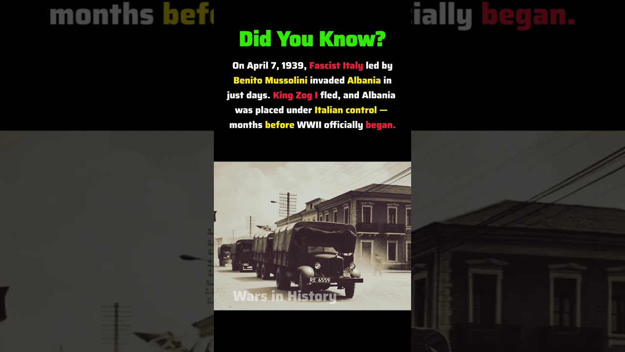 Italy Invaded Albania Before WWII Even Began 🇮🇹 #ww2