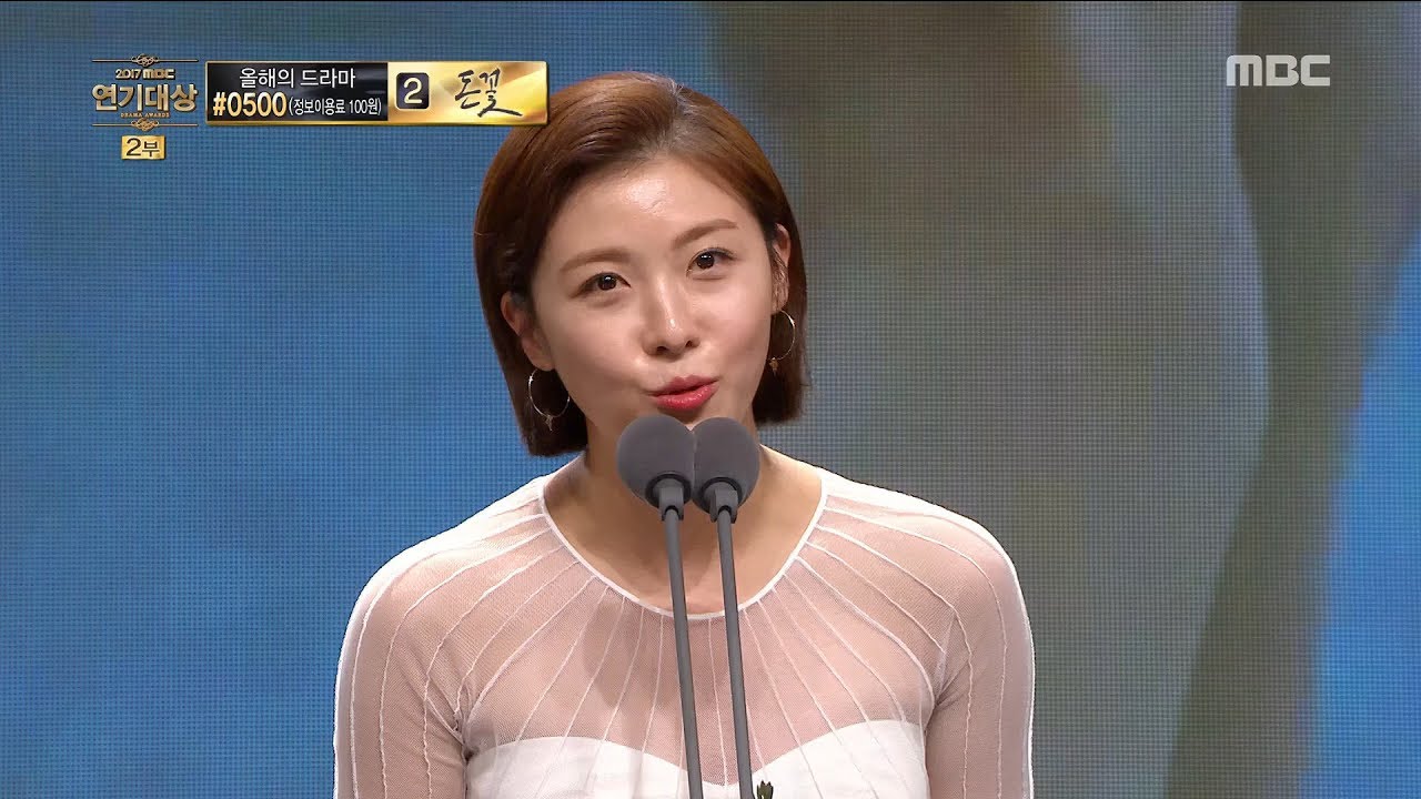 [2017 MBC Drama Acting Awards] Ha Jiwon, 미니시리즈 여자 최우수연기상 수상!