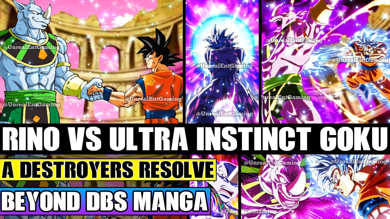 Beyond Dragon Ball Super Destroyer Rino Vs Mastered Ultra Instinct Goku! A Destroyers Resolve