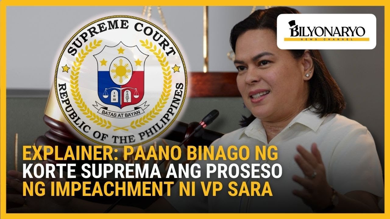 Explainer: Paano binago ng Korte Suprema ang proseso ng impeachment ni VP Sara | Agenda