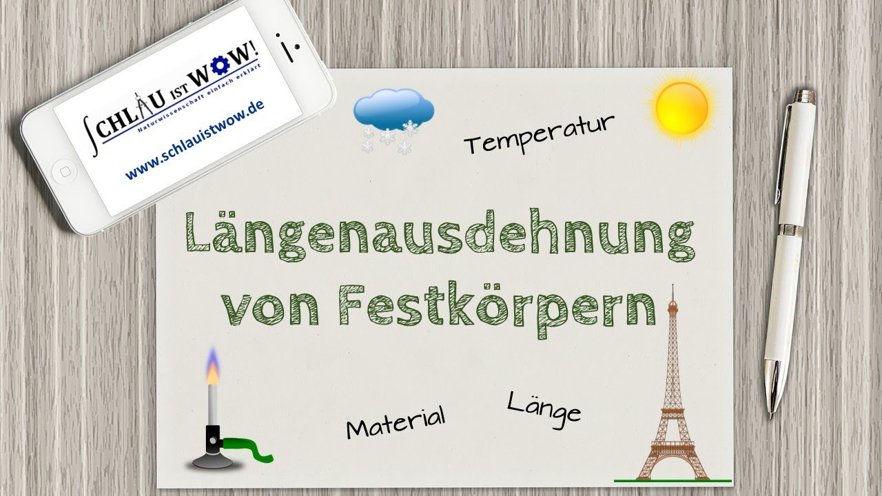 Längenänderung von Festkörpern (mit Rechnung)