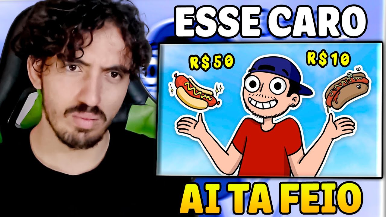 PEDIMOS O CACHORRO QUENTE MAIS CARO E O MAIS BARATO DO APLICATIVO -  Kleberiano | Leozin React