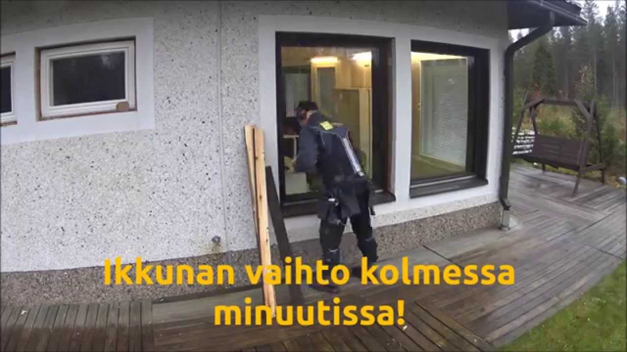Ikkunan vaihto kolmessa minuutissa