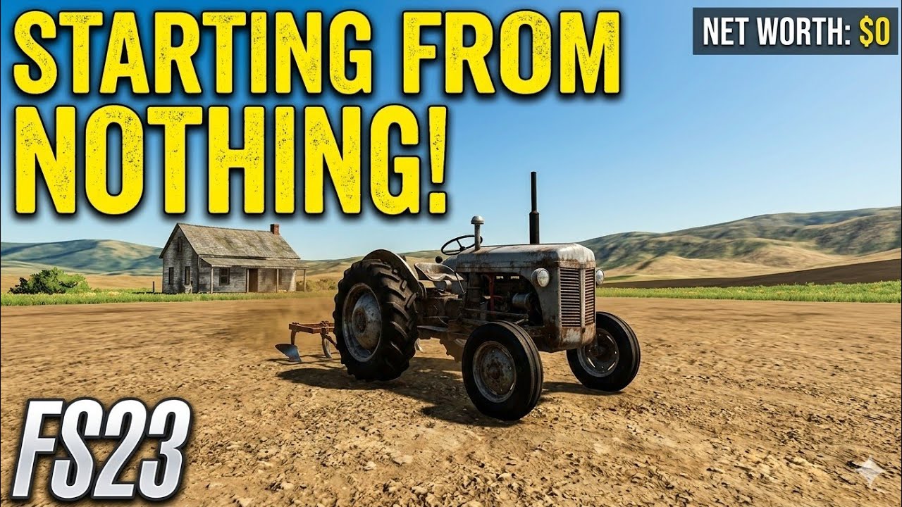 I Sold Everything : Can I survive fs23 starting from scratch (How to make millions from zero in fs23