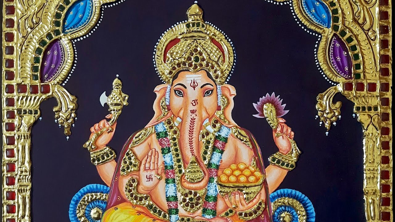 Ganesha Tanjore Painting