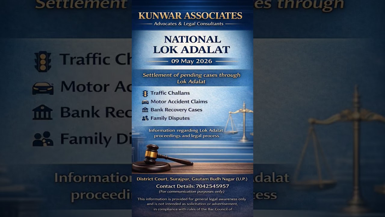 Lok Adalat 2026 | Traffic Challan & Other Cases Info ⚖️ | Process & Benefits | Greater Noida | Noida