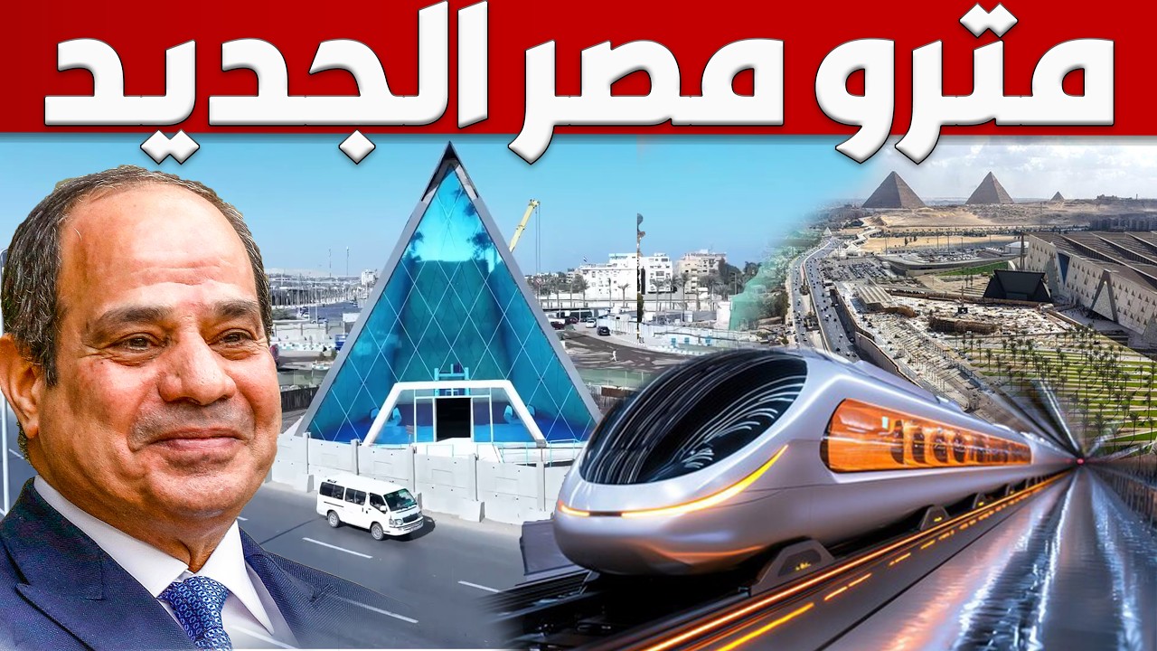 مصر تبنى اطول خط مترو انفاق متصل بالعالم بطول 100 كم لربط القاهرة بالعاصمة الادارية الجديدة
