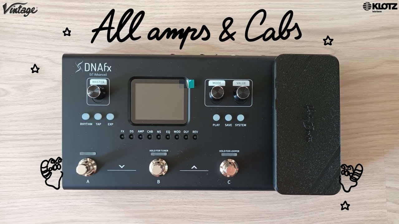 Harley Benton DNAfx GiT Advanced DEMO | ALL amps and cabs sims | Fender, Marshall, Engl, Orange ++