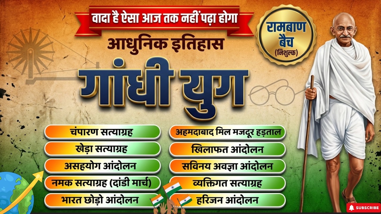 भारतीय स्वतंत्रता आंदोलन | 1911 से 1920 | Modern History One Shot  | GS By Vishnu Sir