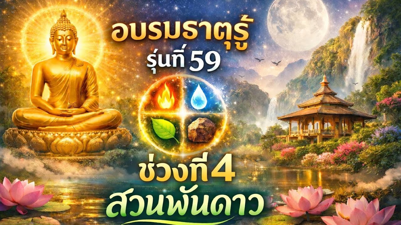 EP1037 อบรมธาตุรู้ รุ่นที่ 59 สวนพันดาว ช่วงที่ 4