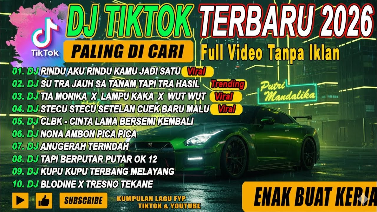 DJ TIKTOK TERBARU 2025🎵DJ RINDU AKU RINDU KAMU JADI SATU🎵DJ SUTRA JAUH SA TANAM HATI TA🎵TANPA IKLAN