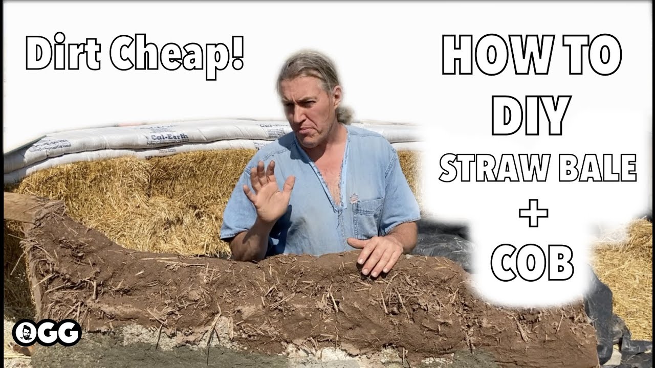 DIY COB Tutorial & Intro to Straw Bale building.