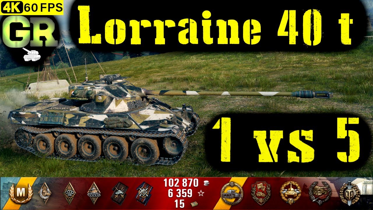 World of Tanks Lorraine 40 t Replay - 7 Kills 5.3K DMG(Patch 1.4.0)