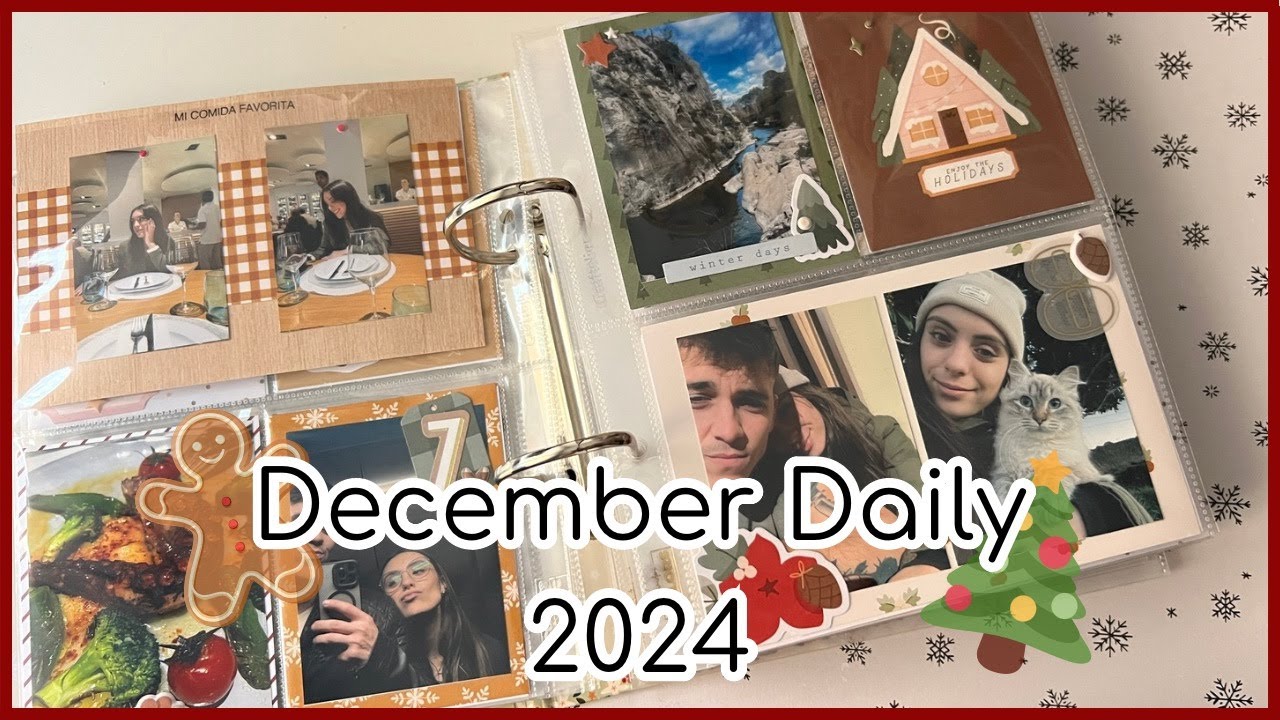 Diario de navidad 2024 🎄 - Inspiración project life scrapbooking