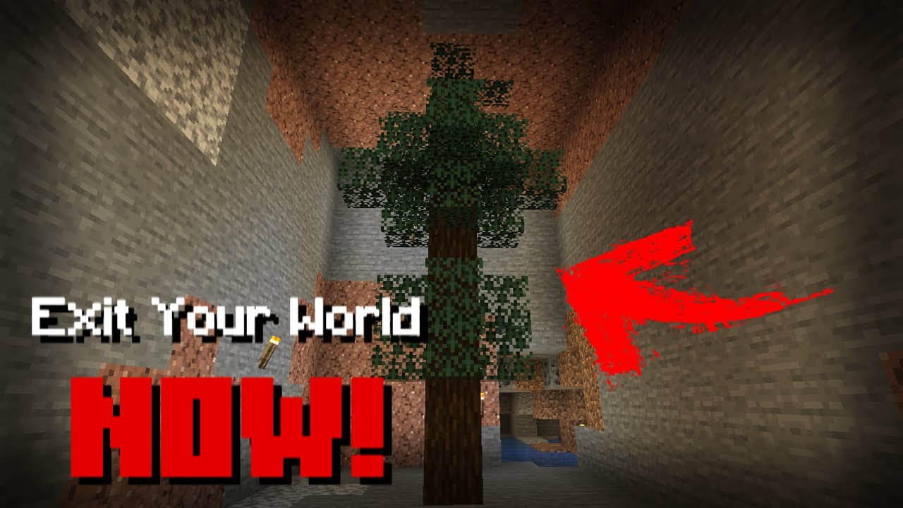 If a Walking Tree Appears in Your Mine, EXIT YOUR WORLD NOW!  Minecraft Creepypasta