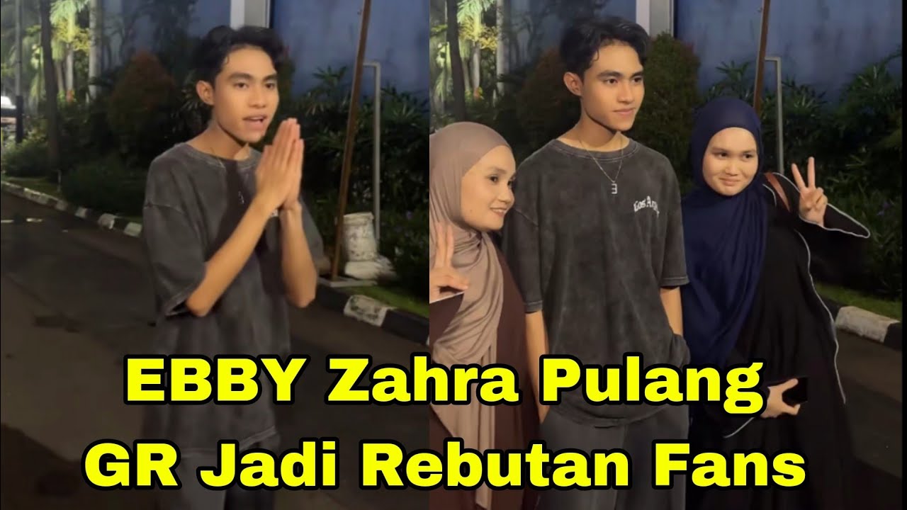 LIVE EBBY ZAHRA PULANG GR, GANDENG TANGAN ROMANTIS