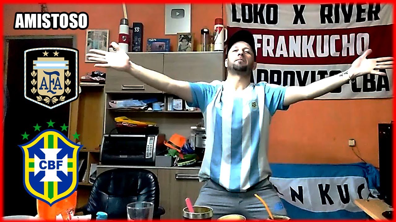 Argentina vs Brasil | Reacciones de un Hincha Argentino | Amistoso 2019