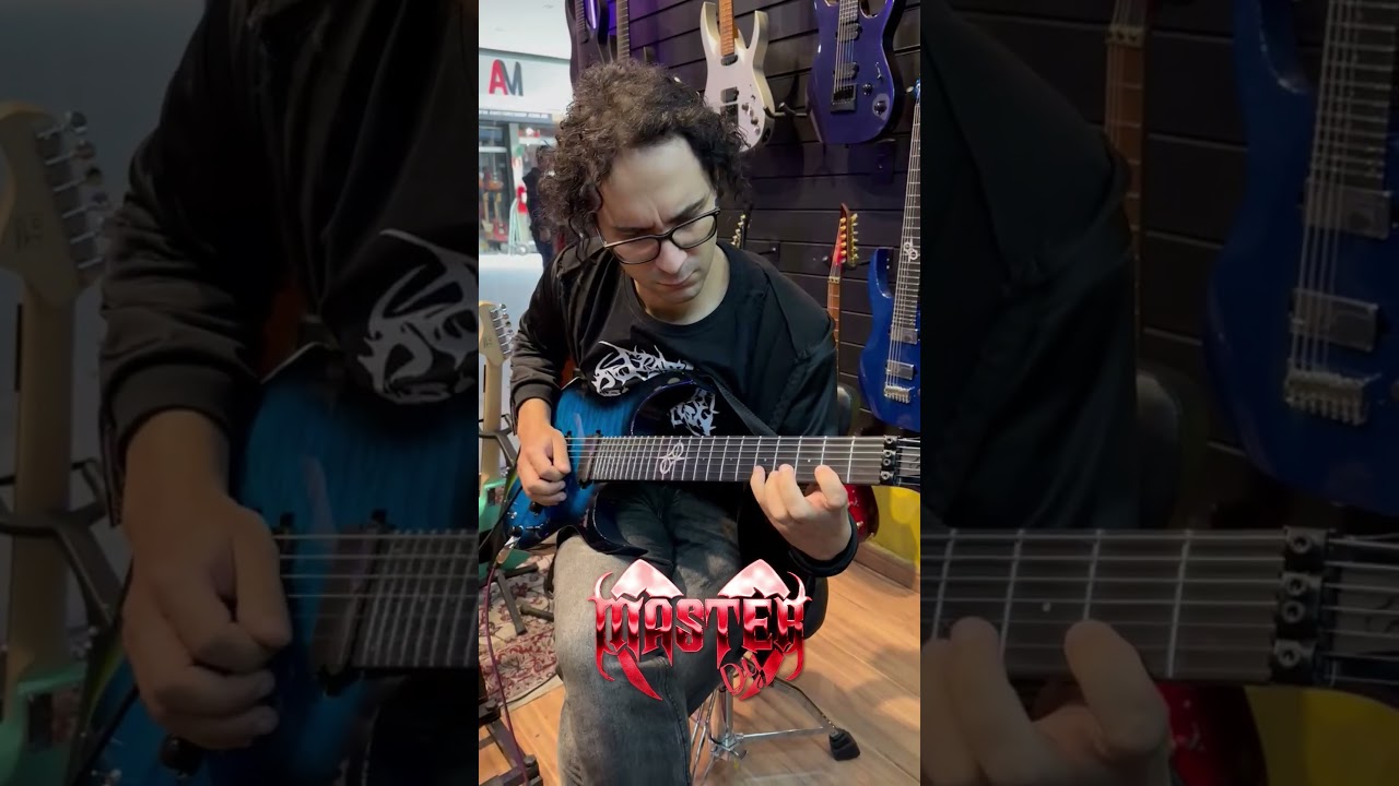 Mr Draco tried out a Solar Guitar to perform February Sinner one of #MasterDy’s songs #SolarGuitars