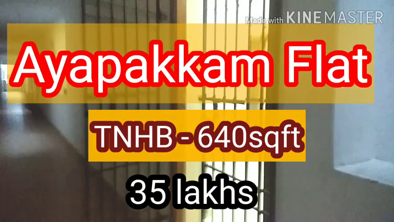 Chennai Flats /Ayappakkam / TNHB Apartment/2Bhk/640sqft/35lakhs