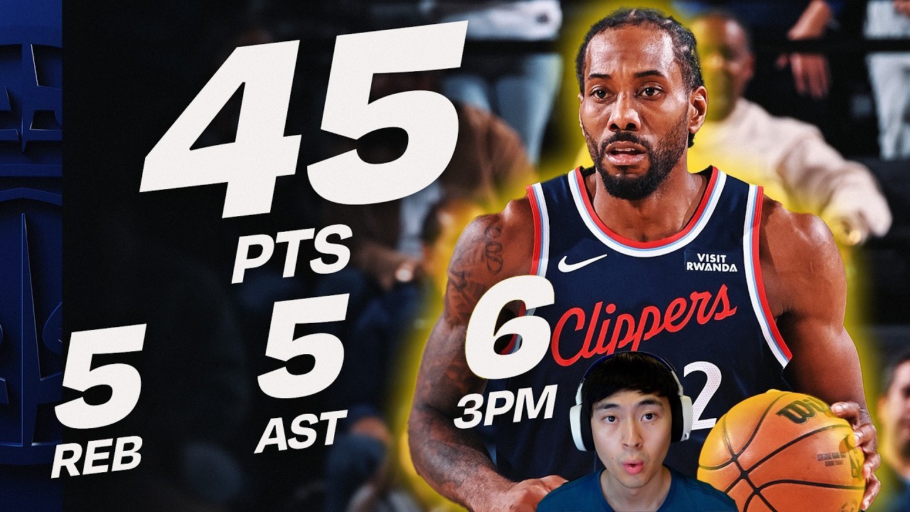 Kawhi Leonard DROPS 45 on 75% Shooting 😳 Absolute Takeover