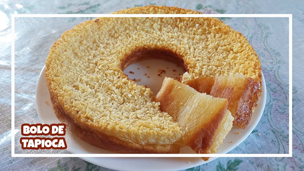 BOLO GRUDE COM GOMA DE TAPIOCA | BOLO DE TAPIOCA SIMPLES - LETÍCIA MARIA