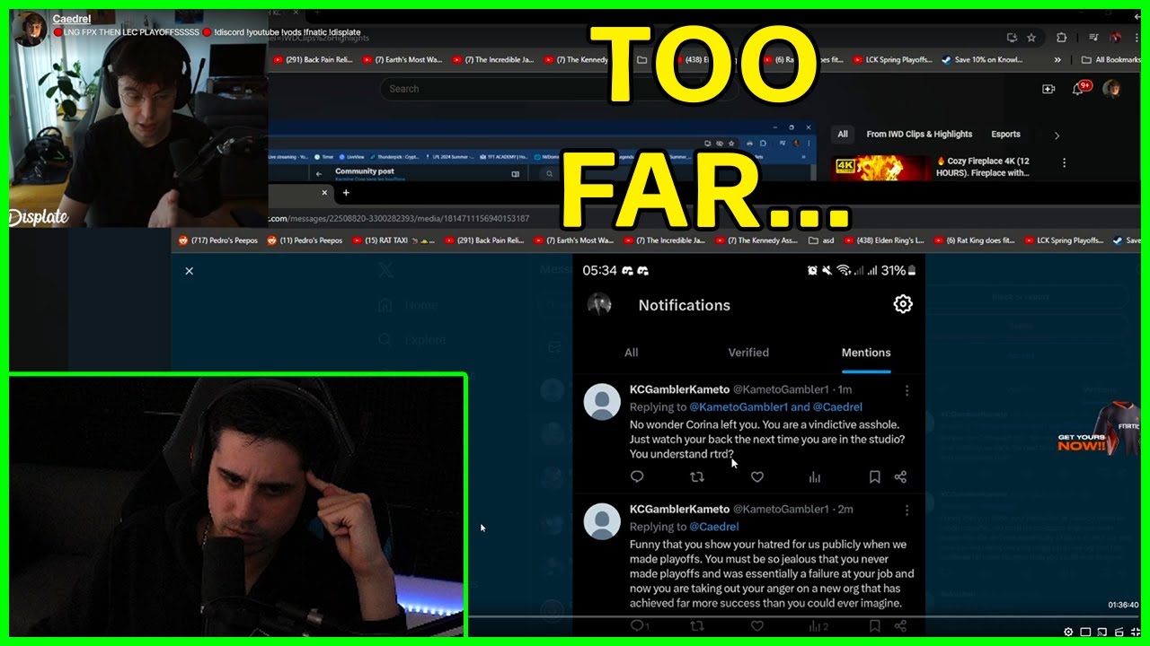 IWD Reacts To KC Fans Personal Attacks On Caedrel
