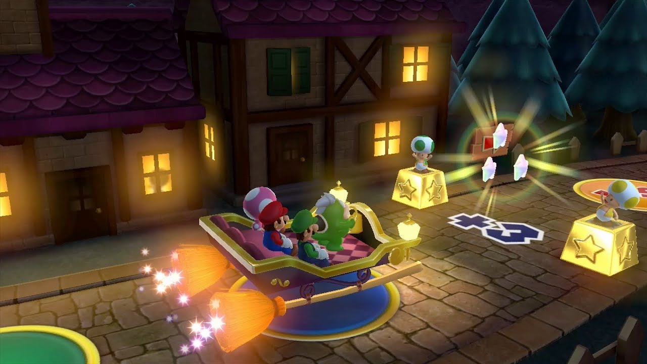 Mario Party 10 Mario Party #111 Spike vs Toadette vs Mario vs Luigi Haunted Trail Master Difficulty