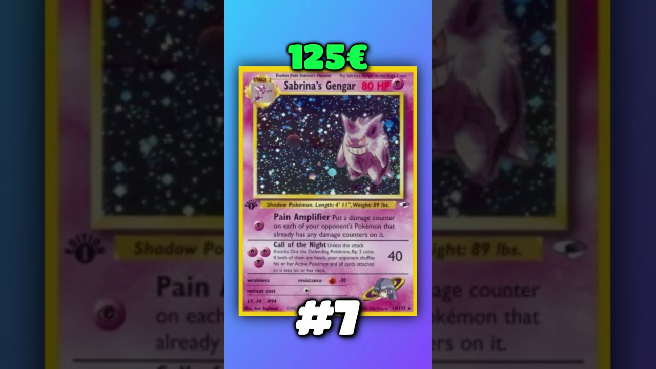 Top 10 Cartas Gengar Pok&eacute;mon TCG #pokemon #shorts