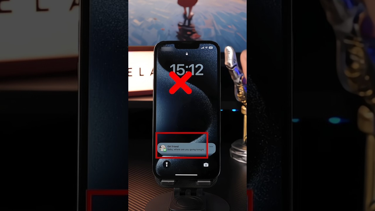 Message Hide On Lockscreen In Iphone 🤯 | #shorts #iphone #hidemassage #tech #smartphone #massage