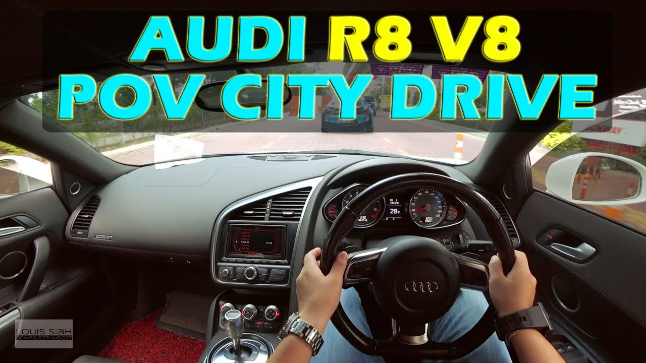 Malaysia Audi R8 V8 POV Test Drive - Kuala Lumpur City Cruise  #audir8 #audir8v8