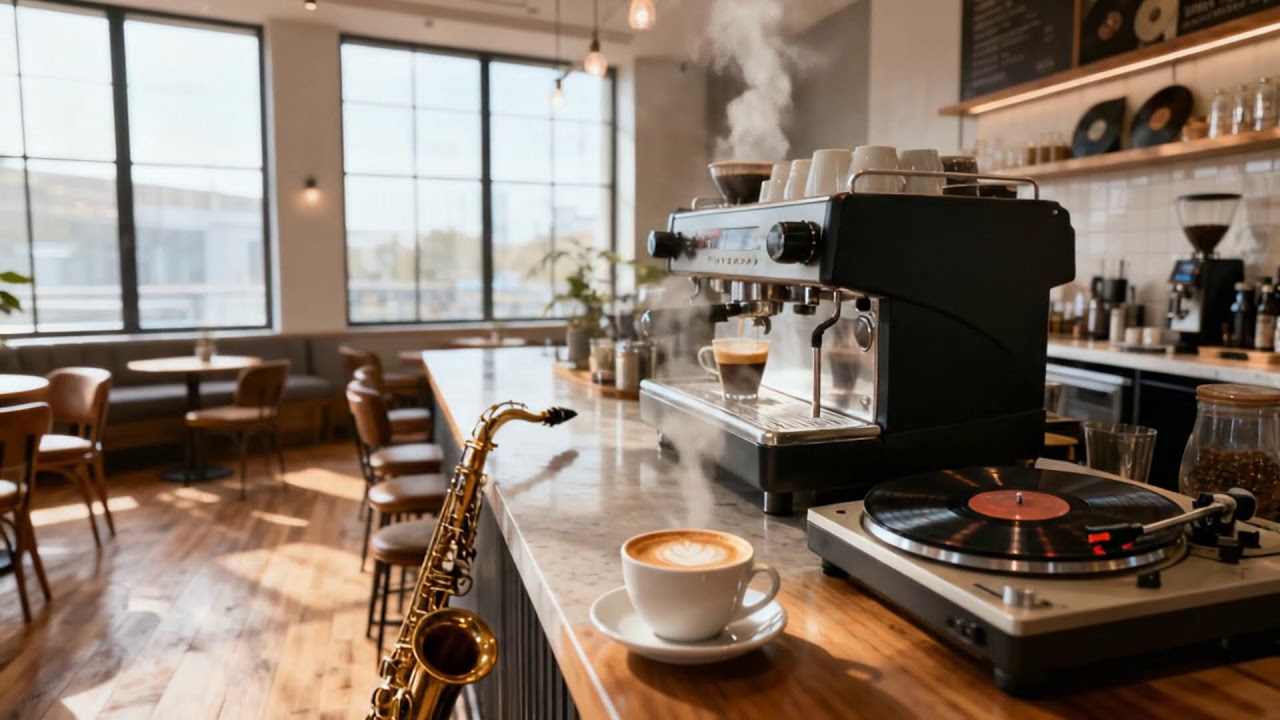 커피, 평온함, 그리고 봄 재즈 ☕🌸🎷