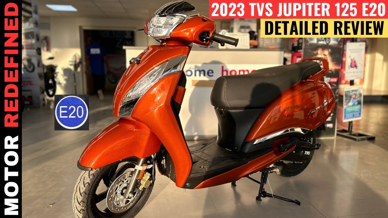 2023 TVS Jupiter 125 E20 OBD-2 BS6 New Model Review | On Road Price, Mileage, Features & Exhaust.