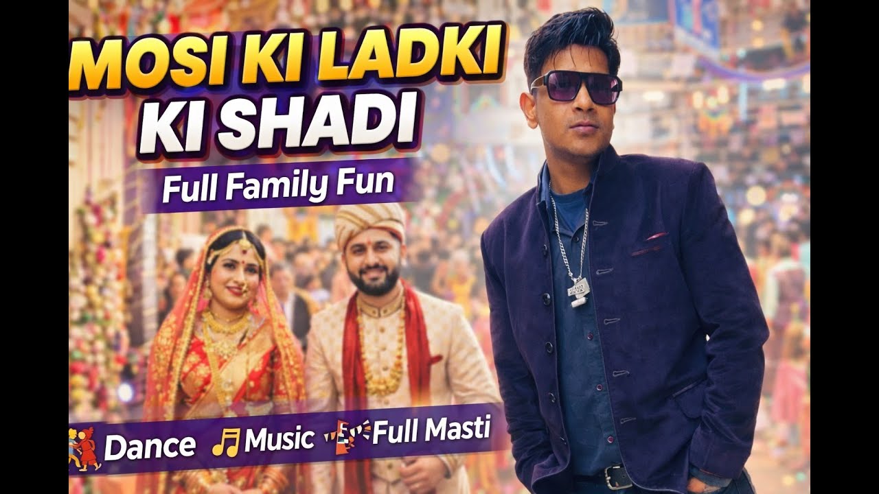 Aaj hum gaye apni mosi ki ladki ki shaadi me, jahan full family fun, dance, music
