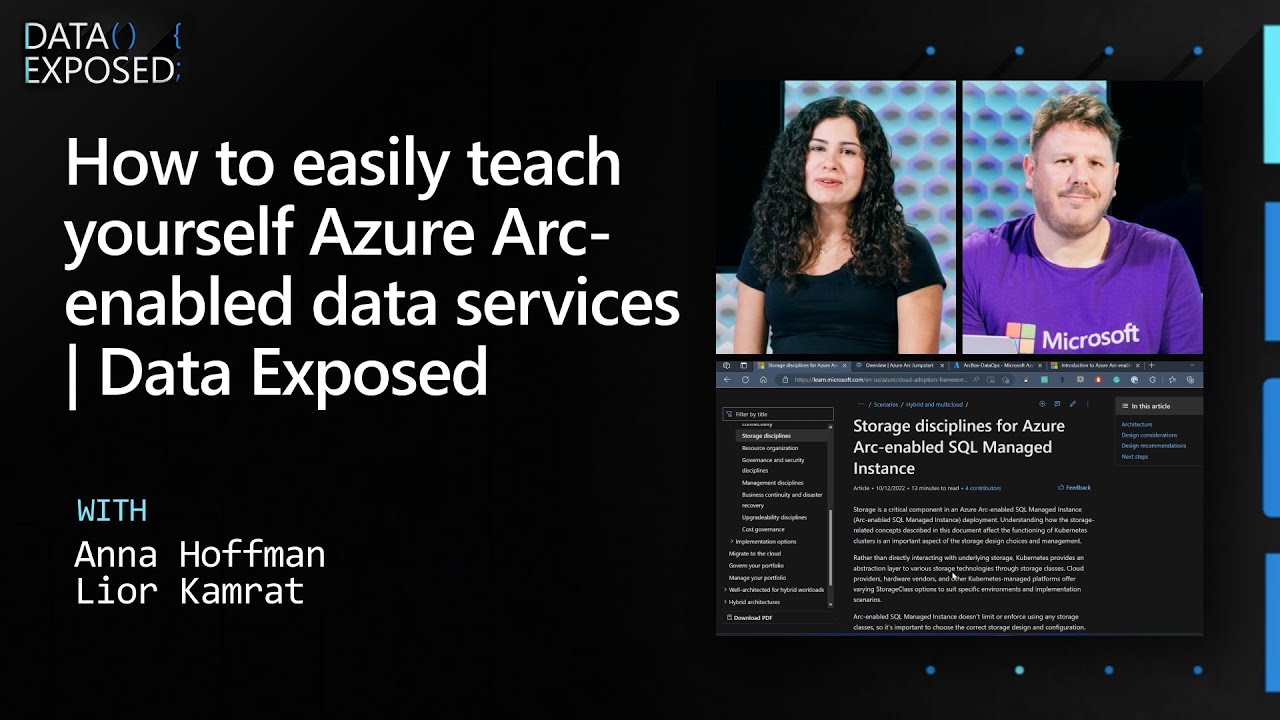 How to easily teach yourself Azure Arc-enabled data services | Data Exposed