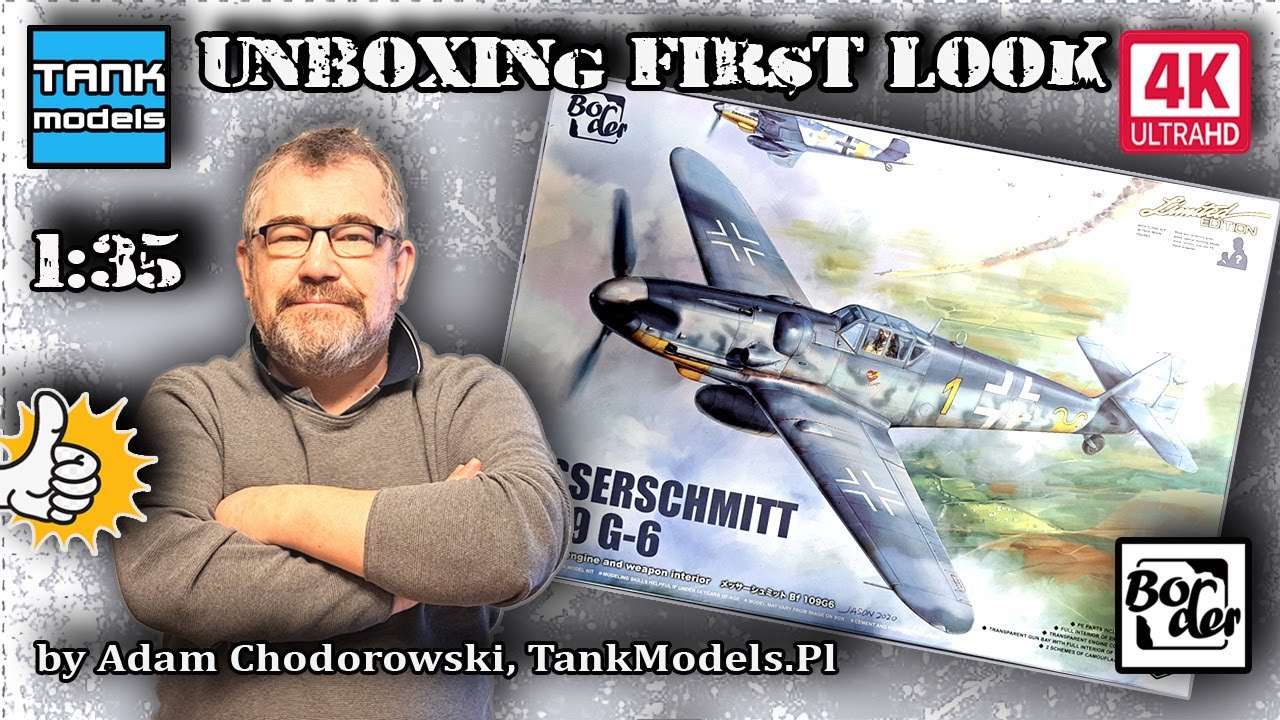 Unboxing 391 - 🤩 Messerschmitt Bf109 G-6 🤩 - Border Model BF-001