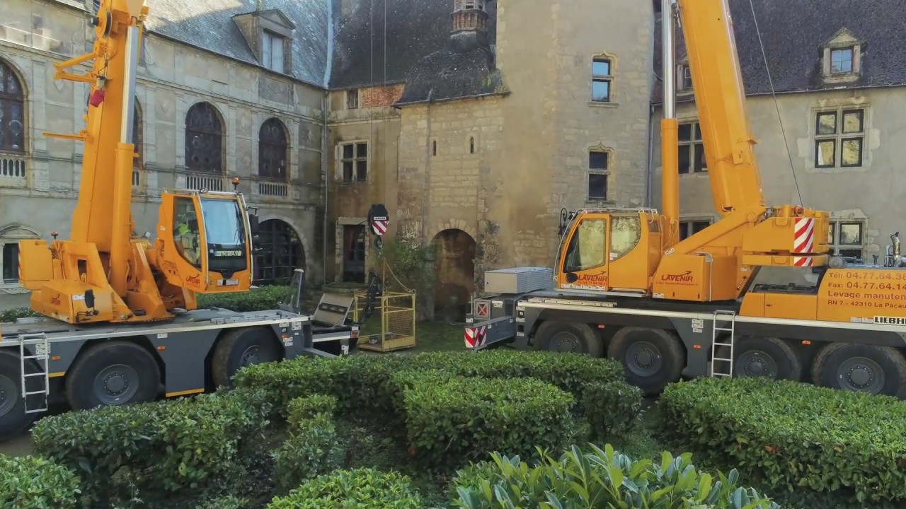 Restauration château de Veauce - Retrait du clocher