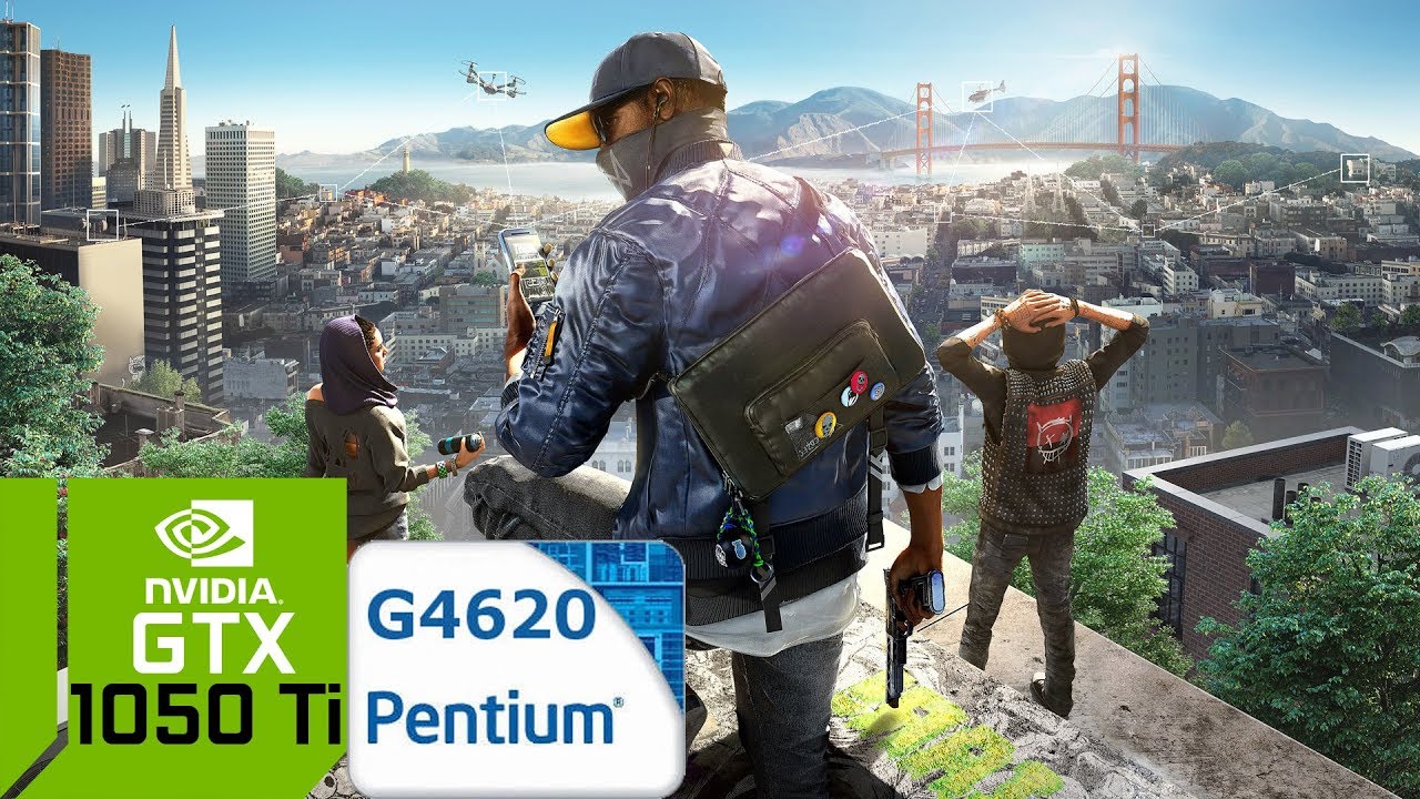 Watch Dogs 2 [PC] GTX 1050 Ti 4GB GDDR5 & Intel Pentium G4620 & 8 GB RAM
