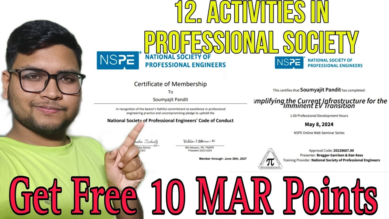 Get Free 10 MAR Points 💯🔥 | Activities in Professional Society | MAKAUT WINGMAN @sanindrayt