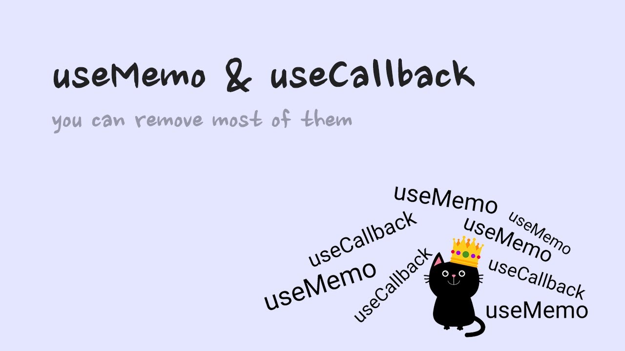useCallback for re-renders: remove most of them