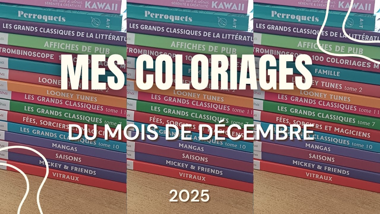 Mes Coloriages du mois de décembre !