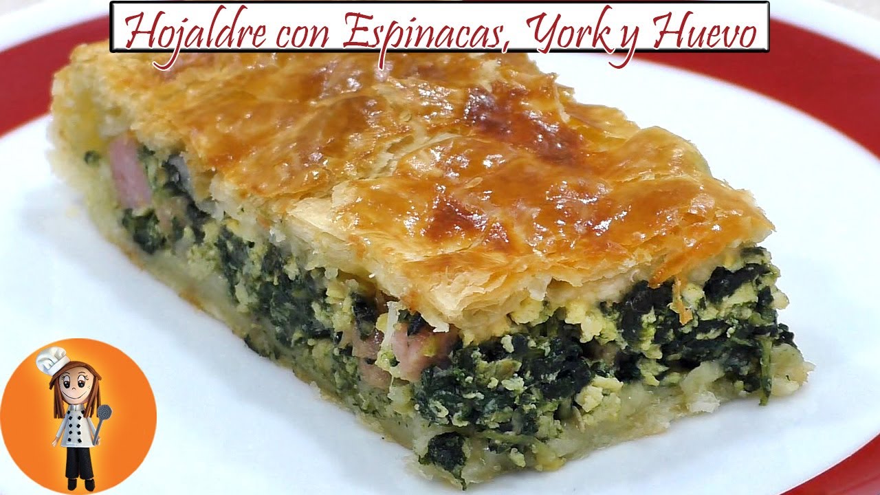 Hojaldre con Espinacas, York y Huevo | Receta de Cocina en Familia
