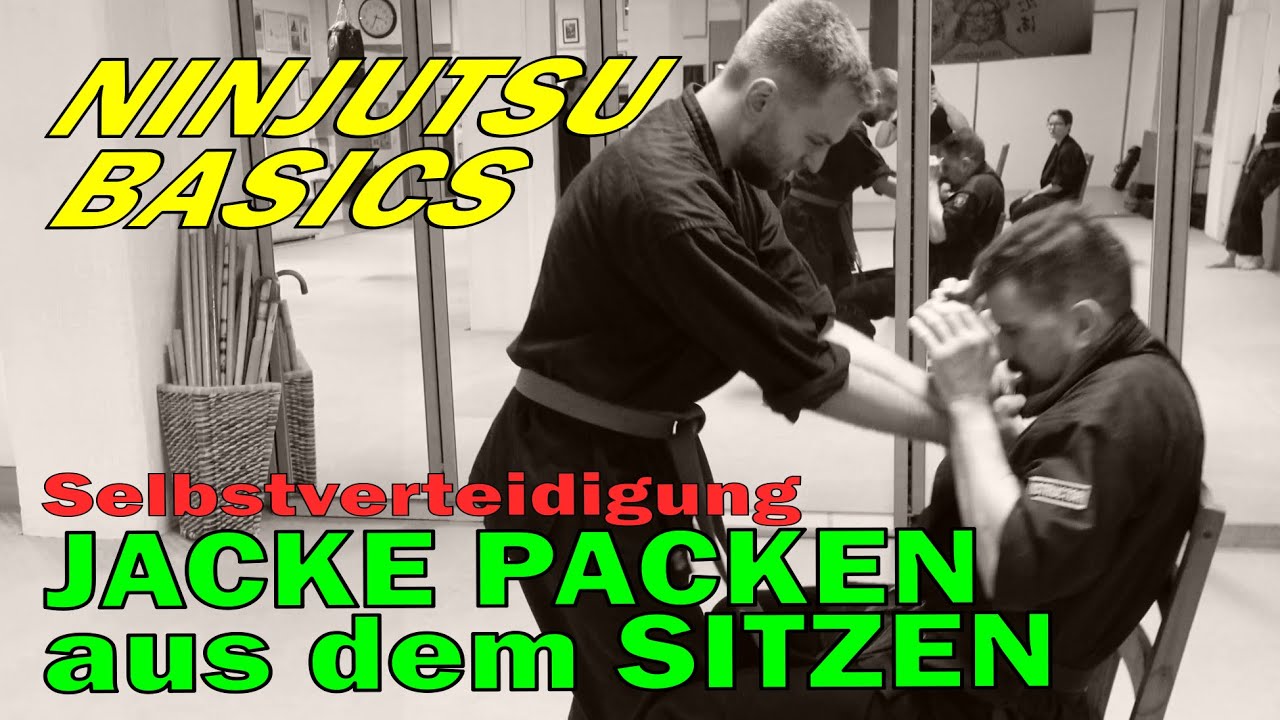 Verteidigung gegen Jackegreifen aus sitzender Position