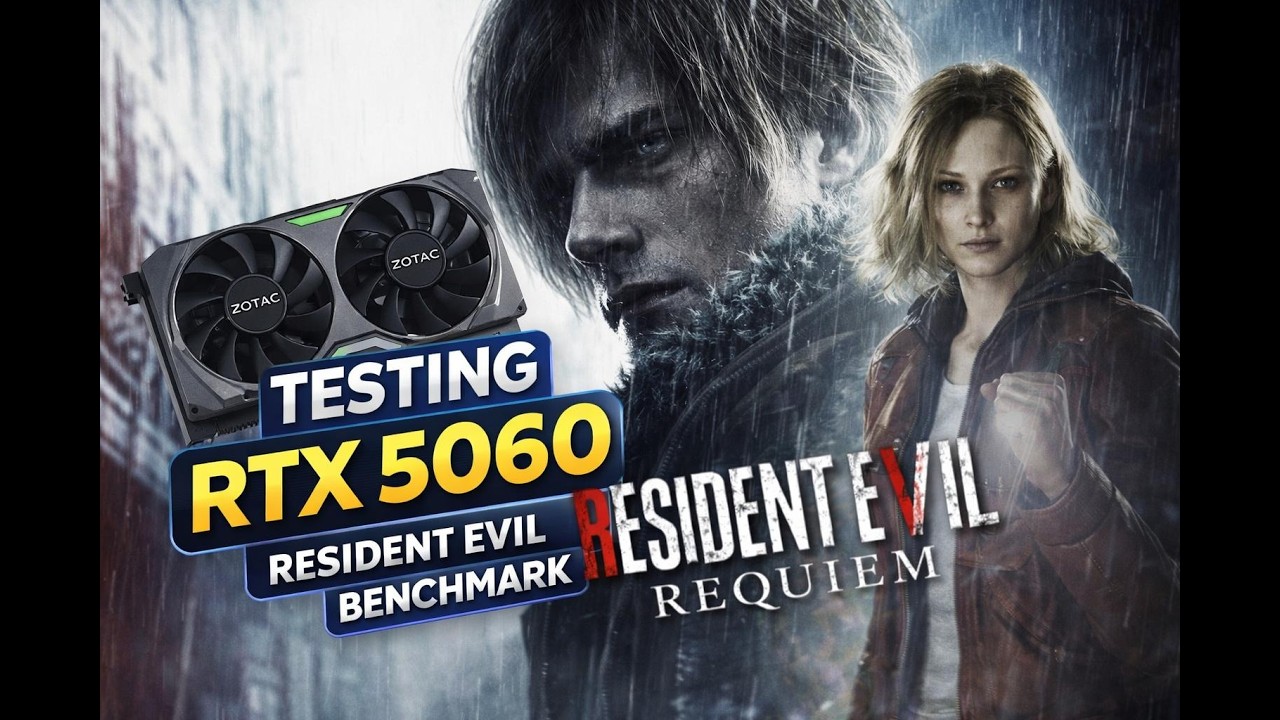 Benchmark RTX 5060 8GB | Resident Evil Requiem [RE9]✅1080p✅