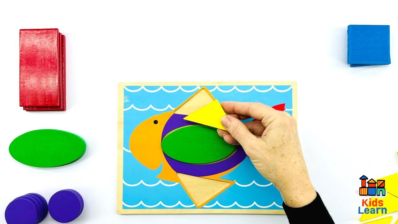 Kids play this interactive puzzle game and learn shapes and colors! Educational Videos & Activities