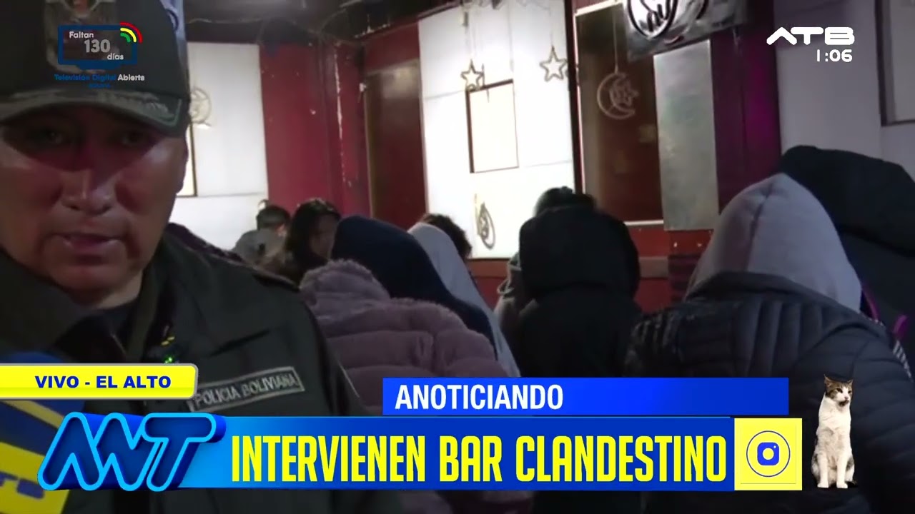 Intervienen bar clandestino en la ciudad de El Alto