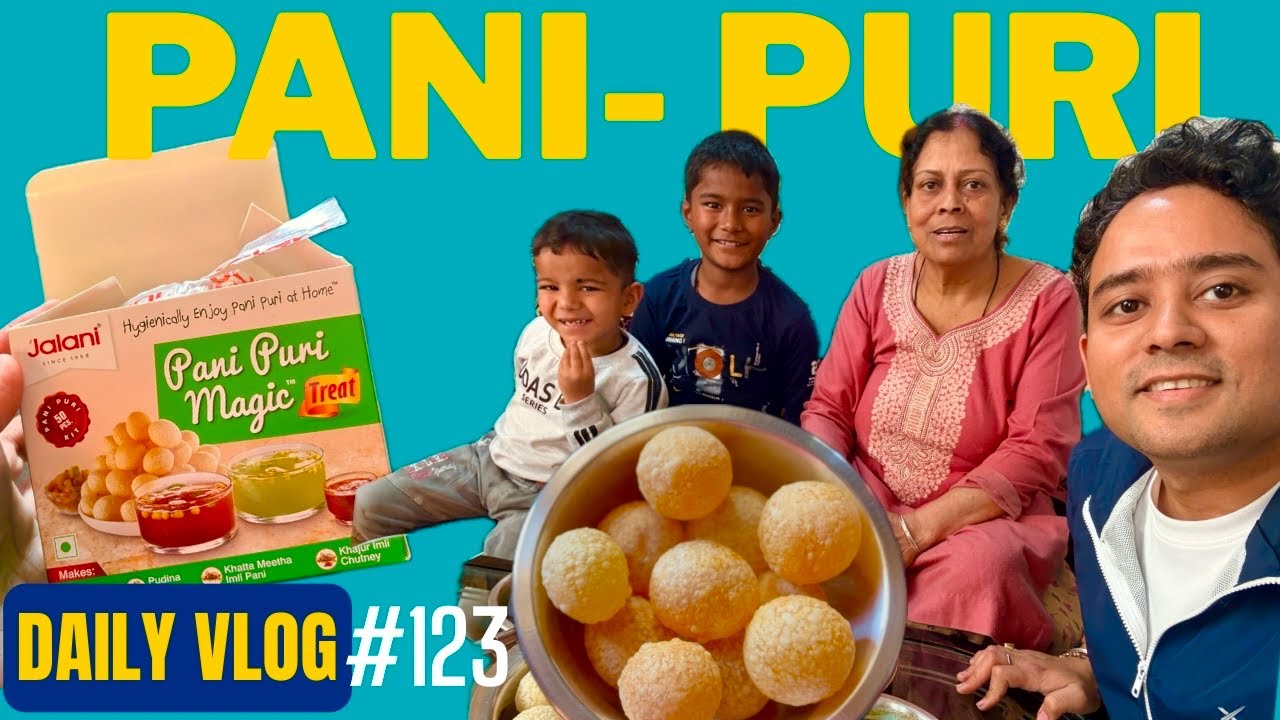 DAY-123 | Air Fryer Me Pani Puri Banai 😅 | Gol Gappa Experiment at Home | Daily Vlog