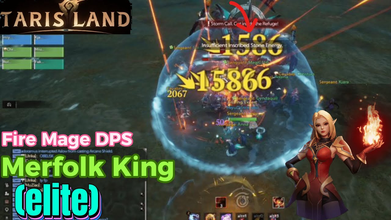 Tarisland: Merfolk King (Elite) - Fire Mage DPS