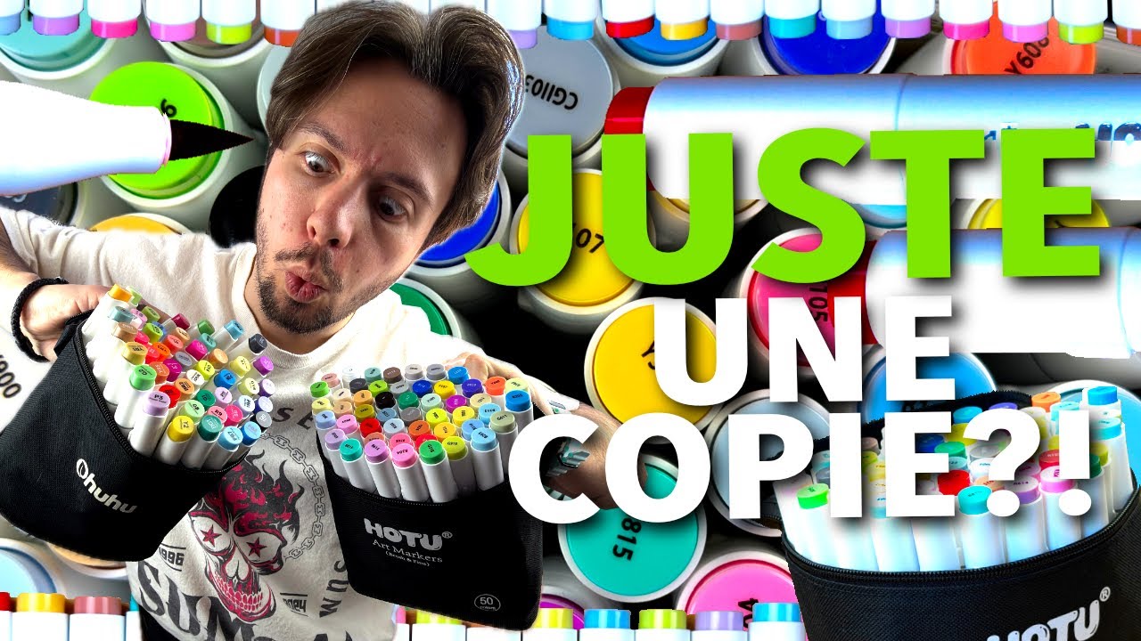 Я тестирую экземпляр спиртовых маркеров Ohuhu! от HOTUCOLOR.